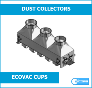 Ionizing dust collector inside 3D cups